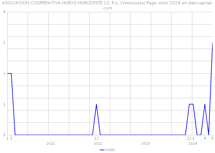 ASOCIACION COOPERATIVA NUEVO HORIZONTE 23, R.L. (Venezuela) Page visits 2024 