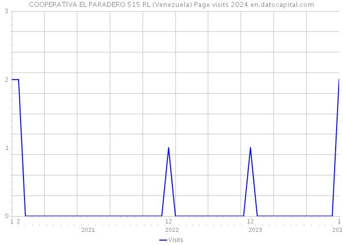 COOPERATIVA EL PARADERO 515 RL (Venezuela) Page visits 2024 