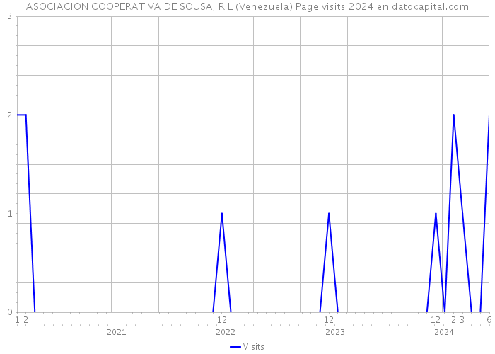 ASOCIACION COOPERATIVA DE SOUSA, R.L (Venezuela) Page visits 2024 