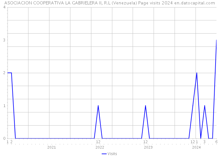 ASOCIACION COOPERATIVA LA GABRIELERA II, R.L (Venezuela) Page visits 2024 