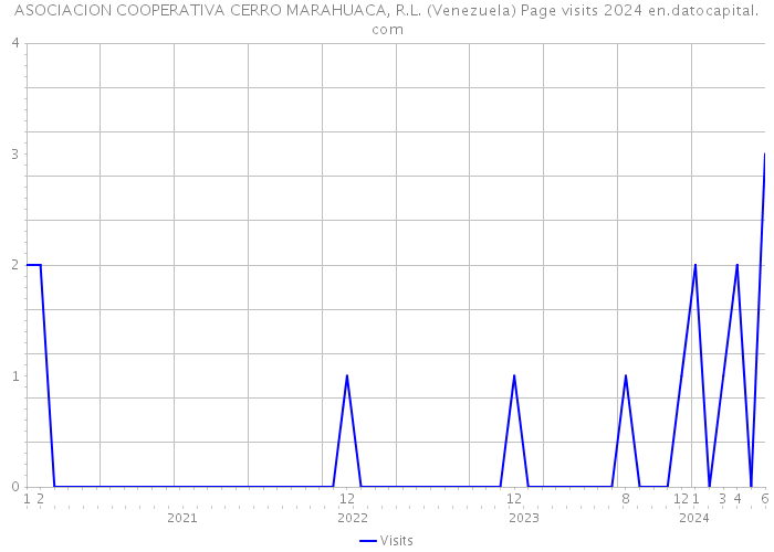 ASOCIACION COOPERATIVA CERRO MARAHUACA, R.L. (Venezuela) Page visits 2024 