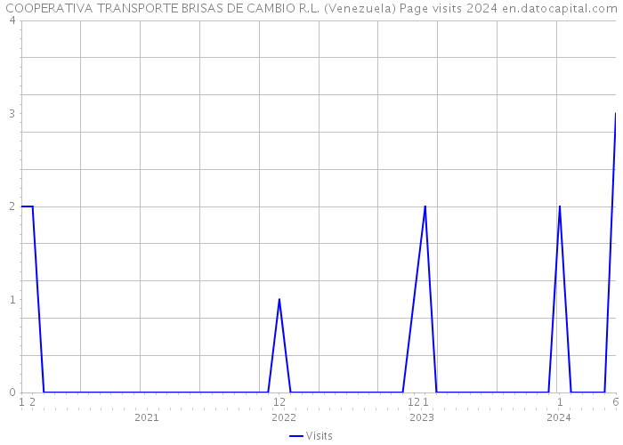 COOPERATIVA TRANSPORTE BRISAS DE CAMBIO R.L. (Venezuela) Page visits 2024 
