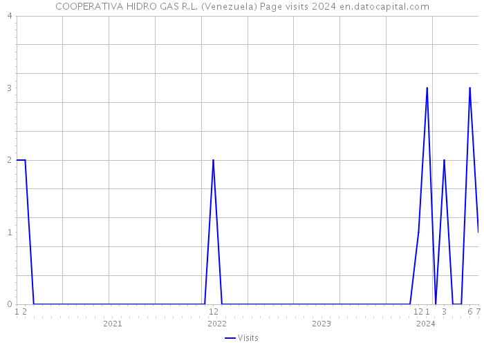 COOPERATIVA HIDRO GAS R.L. (Venezuela) Page visits 2024 