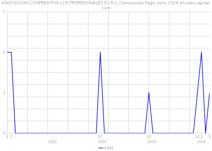 ASOCIACION COOPERATIVA LOS PROFESIONALES 01 R.L. (Venezuela) Page visits 2024 