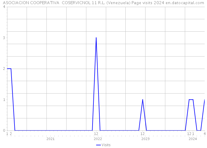 ASOCIACION COOPERATIVA COSERVICNOL 11 R.L. (Venezuela) Page visits 2024 