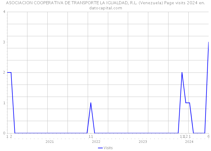 ASOCIACION COOPERATIVA DE TRANSPORTE LA IGUALDAD, R.L. (Venezuela) Page visits 2024 