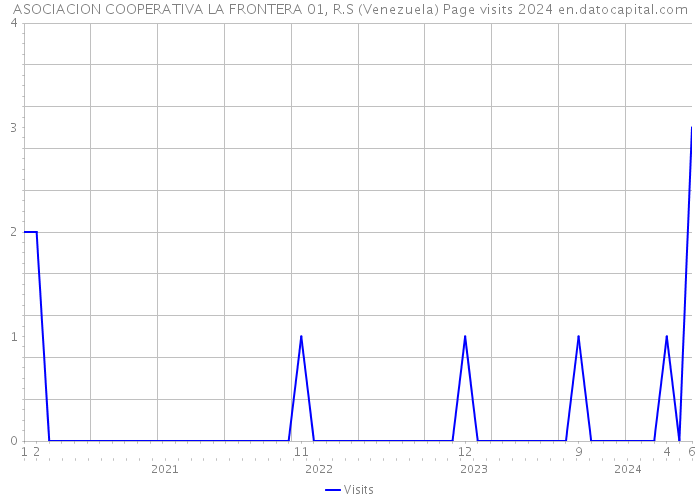 ASOCIACION COOPERATIVA LA FRONTERA 01, R.S (Venezuela) Page visits 2024 