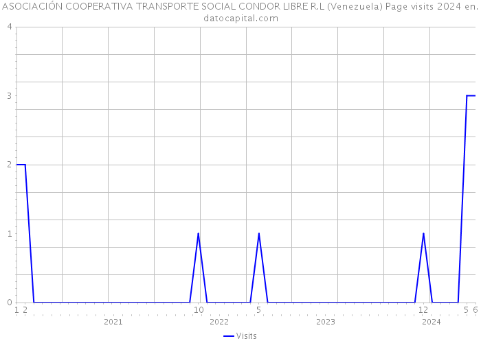 ASOCIACIÓN COOPERATIVA TRANSPORTE SOCIAL CONDOR LIBRE R.L (Venezuela) Page visits 2024 