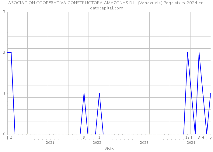 ASOCIACION COOPERATIVA CONSTRUCTORA AMAZONAS R.L. (Venezuela) Page visits 2024 