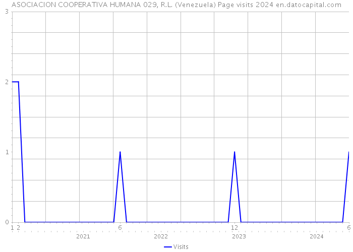 ASOCIACION COOPERATIVA HUMANA 029, R.L. (Venezuela) Page visits 2024 