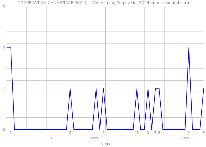 COOPERATIVA CANASPIARE 002 R.L. (Venezuela) Page visits 2024 