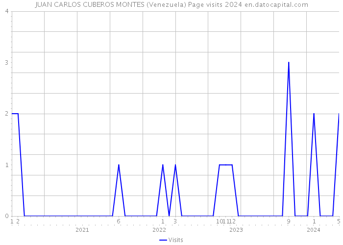 JUAN CARLOS CUBEROS MONTES (Venezuela) Page visits 2024 