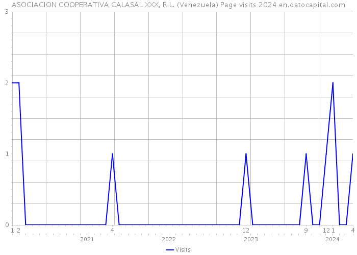 ASOCIACION COOPERATIVA CALASAL XXX, R.L. (Venezuela) Page visits 2024 