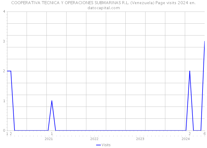 COOPERATIVA TECNICA Y OPERACIONES SUBMARINAS R.L. (Venezuela) Page visits 2024 