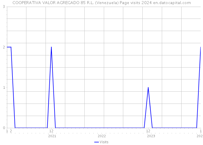 COOPERATIVA VALOR AGREGADO 85 R.L. (Venezuela) Page visits 2024 