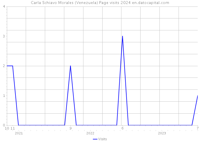 Carla Schiavo Morales (Venezuela) Page visits 2024 
