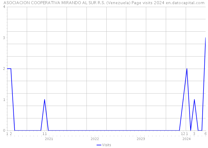 ASOCIACION COOPERATIVA MIRANDO AL SUR R.S. (Venezuela) Page visits 2024 
