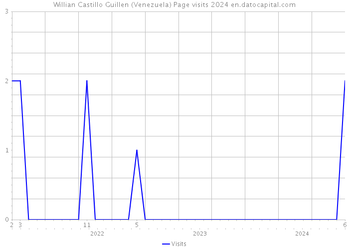 Willian Castillo Guillen (Venezuela) Page visits 2024 