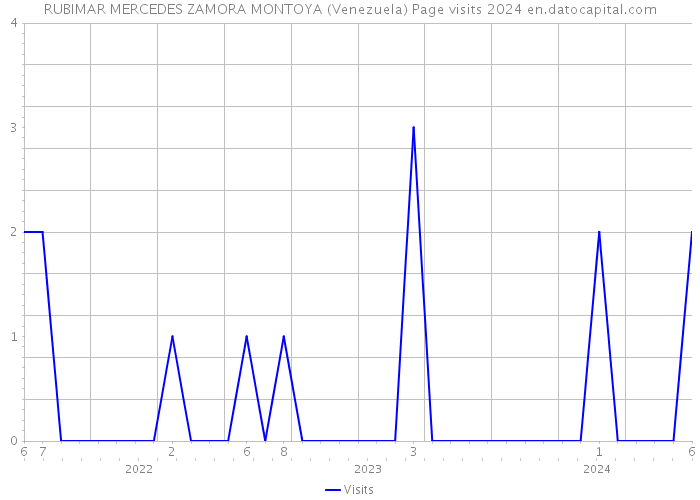 RUBIMAR MERCEDES ZAMORA MONTOYA (Venezuela) Page visits 2024 