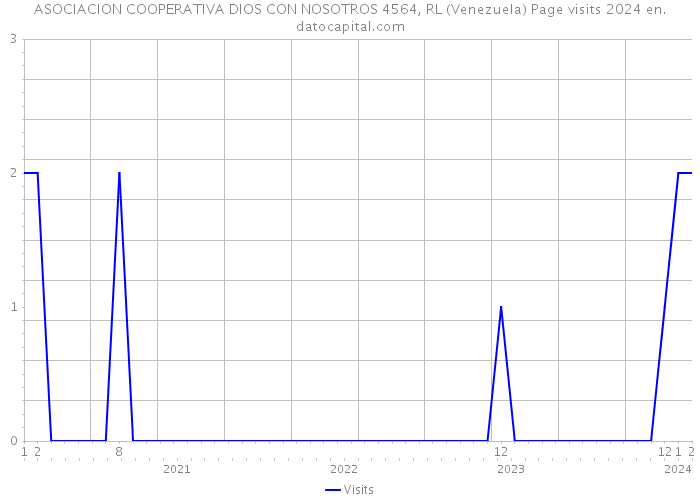 ASOCIACION COOPERATIVA DIOS CON NOSOTROS 4564, RL (Venezuela) Page visits 2024 