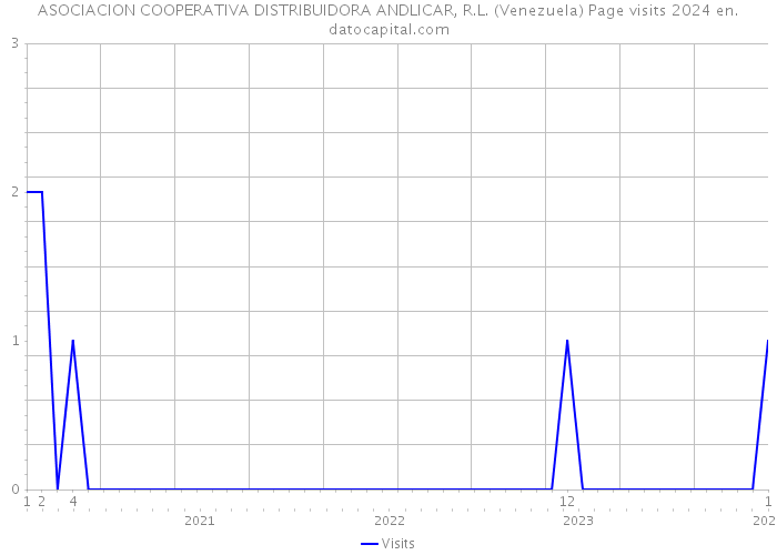 ASOCIACION COOPERATIVA DISTRIBUIDORA ANDLICAR, R.L. (Venezuela) Page visits 2024 