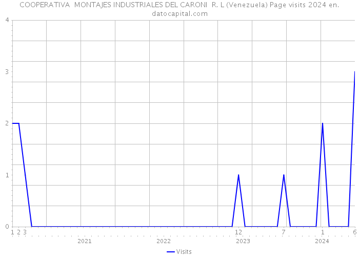 COOPERATIVA MONTAJES INDUSTRIALES DEL CARONI R. L (Venezuela) Page visits 2024 