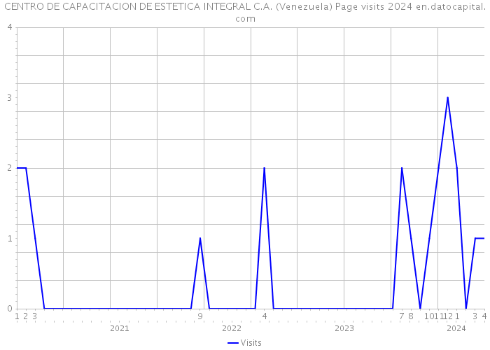 CENTRO DE CAPACITACION DE ESTETICA INTEGRAL C.A. (Venezuela) Page visits 2024 
