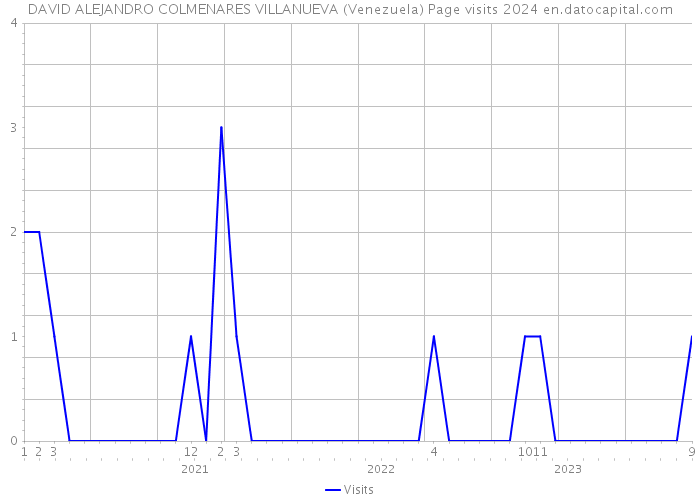 DAVID ALEJANDRO COLMENARES VILLANUEVA (Venezuela) Page visits 2024 