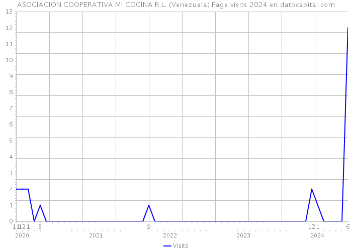 ASOCIACIÓN COOPERATIVA MI COCINA R.L. (Venezuela) Page visits 2024 