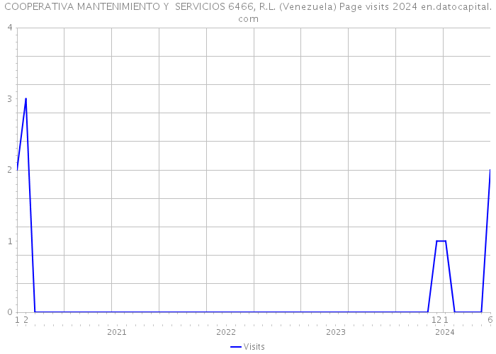 COOPERATIVA MANTENIMIENTO Y SERVICIOS 6466, R.L. (Venezuela) Page visits 2024 