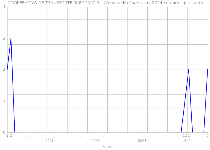 COOPERATIVA DE TRANSPORTE RUBYCARS R.L (Venezuela) Page visits 2024 