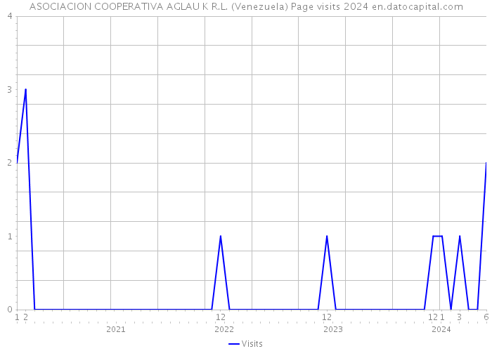 ASOCIACION COOPERATIVA AGLAU K R.L. (Venezuela) Page visits 2024 