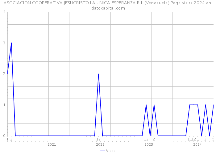 ASOCIACION COOPERATIVA JESUCRISTO LA UNICA ESPERANZA R.L (Venezuela) Page visits 2024 