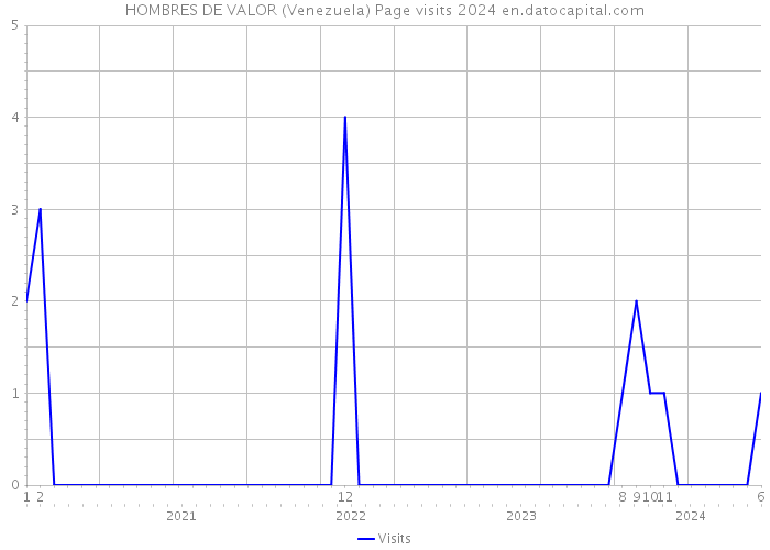 HOMBRES DE VALOR (Venezuela) Page visits 2024 