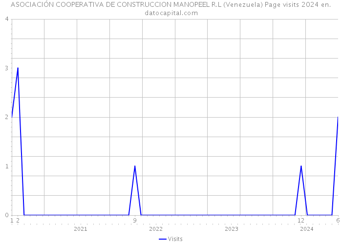 ASOCIACIÓN COOPERATIVA DE CONSTRUCCION MANOPEEL R.L (Venezuela) Page visits 2024 