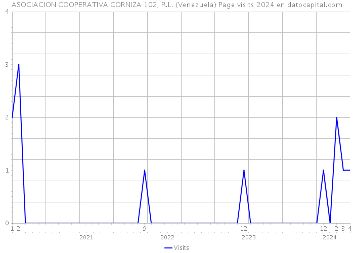 ASOCIACION COOPERATIVA CORNIZA 102, R.L. (Venezuela) Page visits 2024 