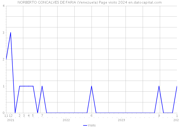 NORBERTO GONCALVES DE FARIA (Venezuela) Page visits 2024 
