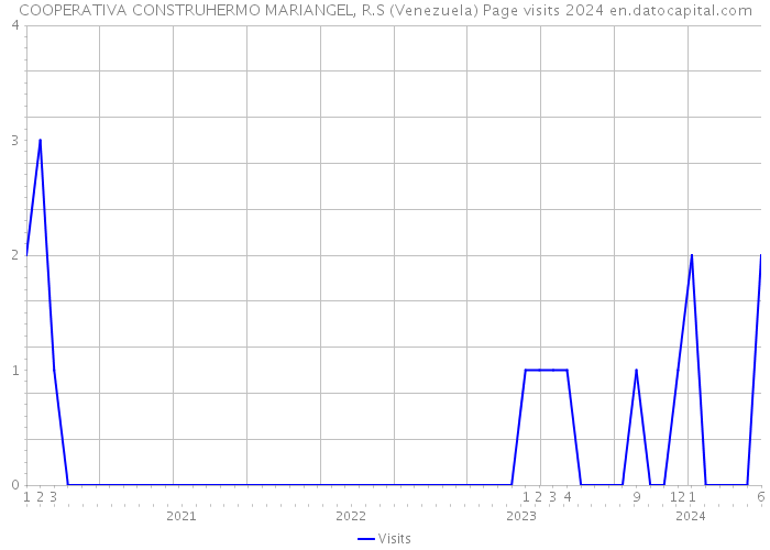 COOPERATIVA CONSTRUHERMO MARIANGEL, R.S (Venezuela) Page visits 2024 