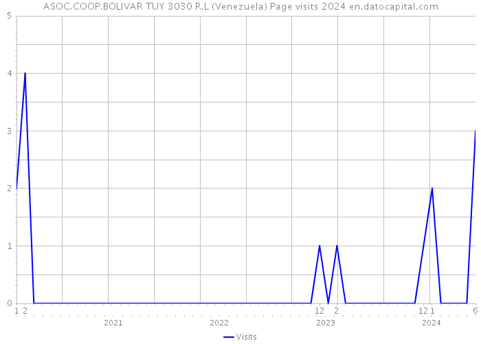 ASOC.COOP.BOLIVAR TUY 3030 R.L (Venezuela) Page visits 2024 