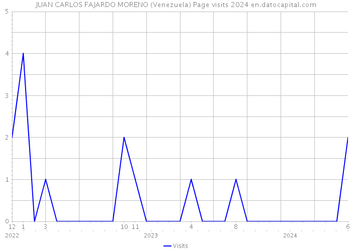JUAN CARLOS FAJARDO MORENO (Venezuela) Page visits 2024 