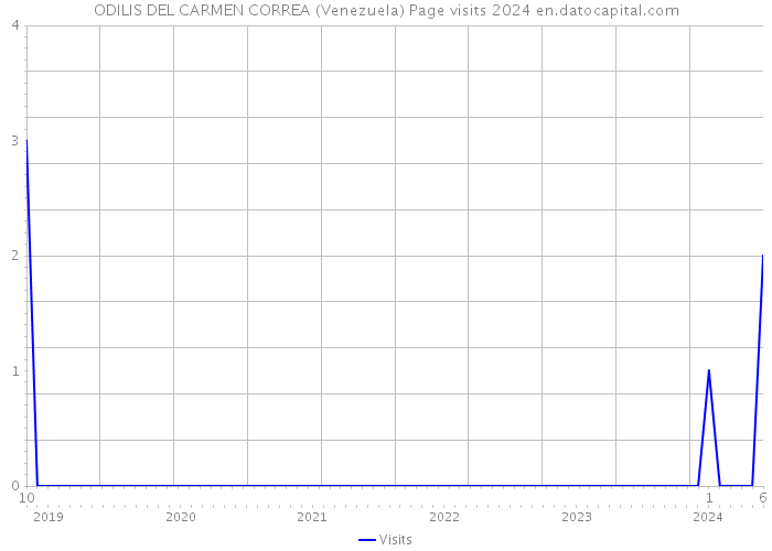 ODILIS DEL CARMEN CORREA (Venezuela) Page visits 2024 