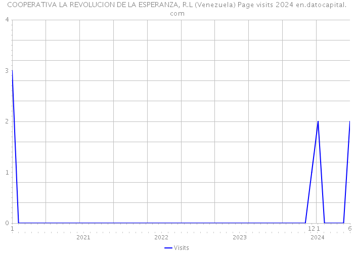 COOPERATIVA LA REVOLUCION DE LA ESPERANZA, R.L (Venezuela) Page visits 2024 