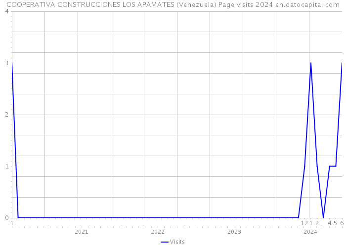COOPERATIVA CONSTRUCCIONES LOS APAMATES (Venezuela) Page visits 2024 