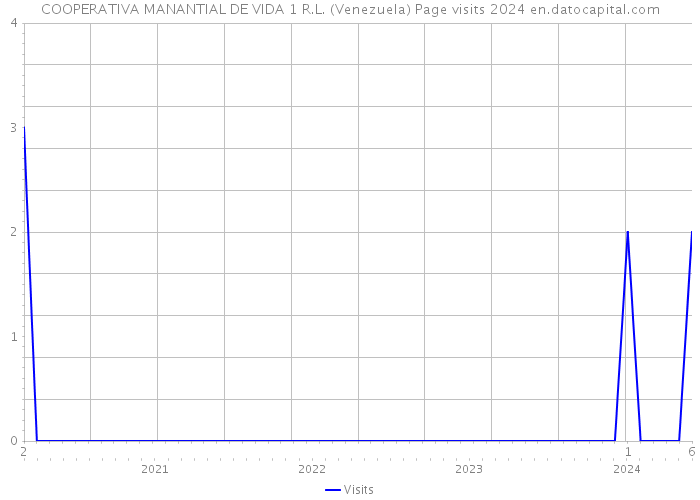 COOPERATIVA MANANTIAL DE VIDA 1 R.L. (Venezuela) Page visits 2024 
