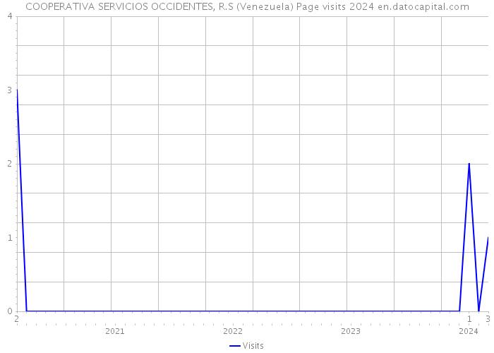 COOPERATIVA SERVICIOS OCCIDENTES, R.S (Venezuela) Page visits 2024 