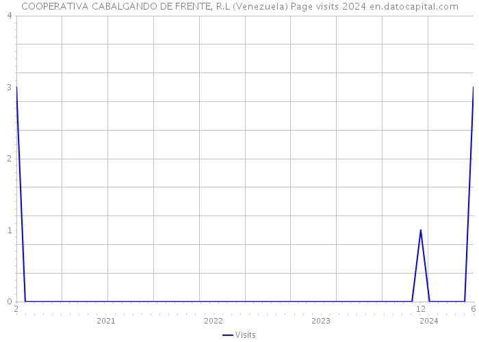 COOPERATIVA CABALGANDO DE FRENTE, R.L (Venezuela) Page visits 2024 