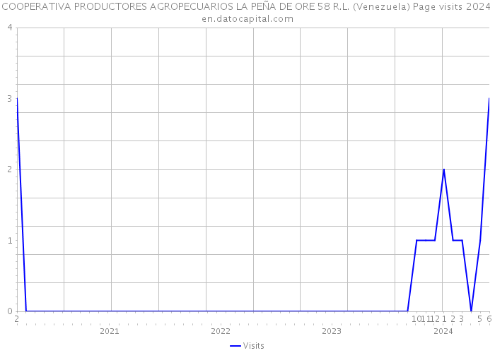COOPERATIVA PRODUCTORES AGROPECUARIOS LA PEÑA DE ORE 58 R.L. (Venezuela) Page visits 2024 