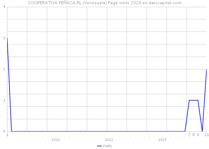 COOPERATIVA PEÑACA RL (Venezuela) Page visits 2024 