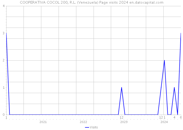 COOPERATIVA COCOL 200, R.L. (Venezuela) Page visits 2024 