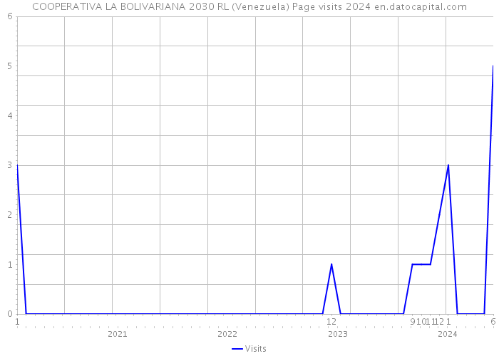 COOPERATIVA LA BOLIVARIANA 2030 RL (Venezuela) Page visits 2024 